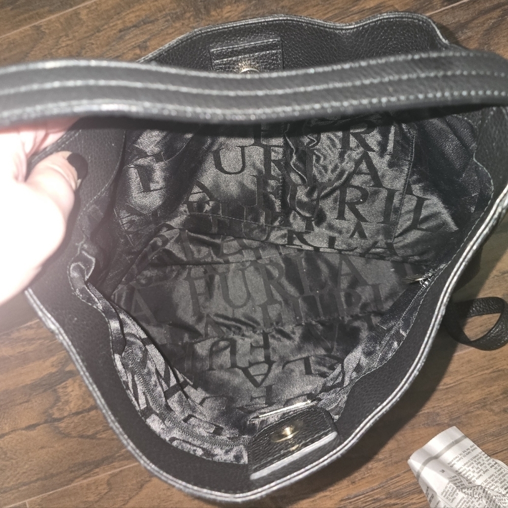 Furla | Michelle Leather Hobo Bag Crossbody Shoulder Purse - Picture 6 of 8